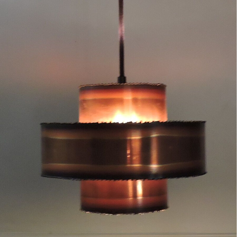 Vintage hanging lamp Holm Sorensen Scandinavian Denmark 70s