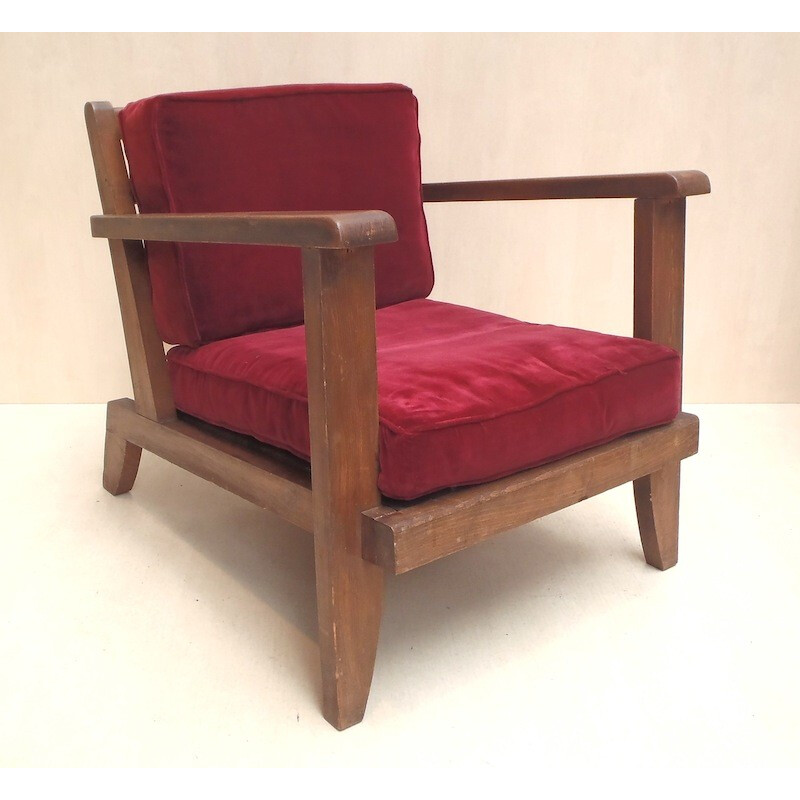Paire de fauteuils, René GABRIEL -  1945