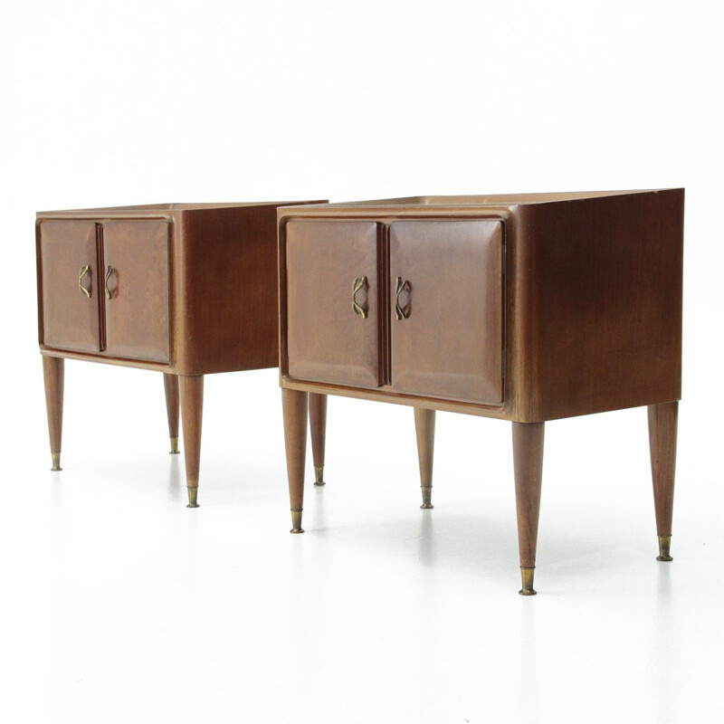 Set of 2 vintage night stands, Italian 1950s