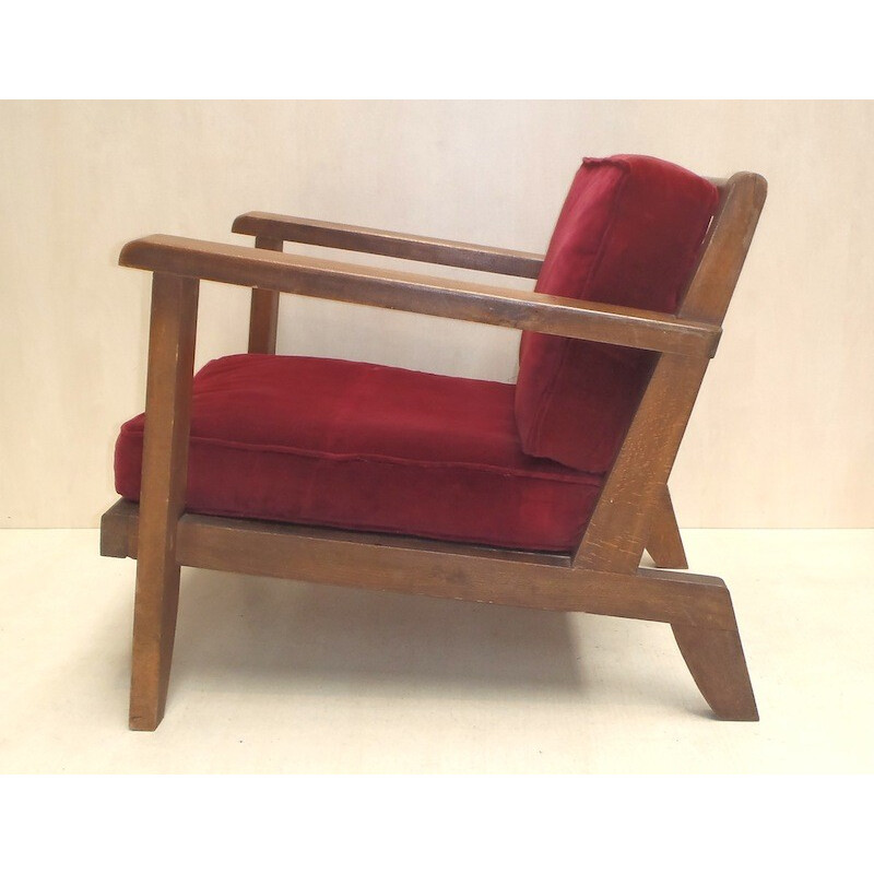 Paire de fauteuils, René GABRIEL -  1945