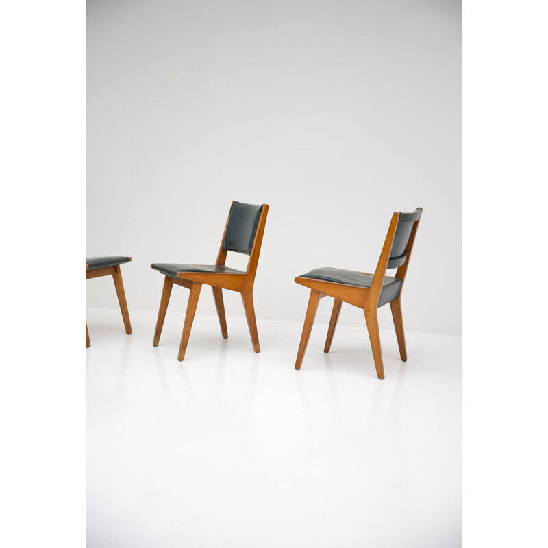 Set of vintage chairs 666 De Coene Benelux Knoll Edition