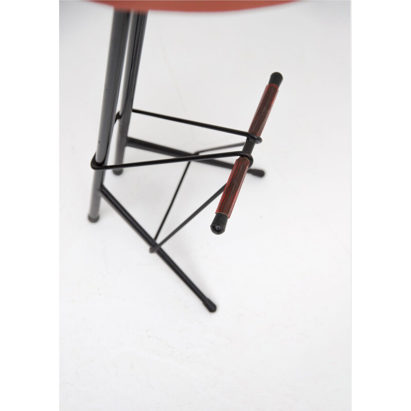 Vintage Bar Stools Willy Van Der Meeren by Tubax Belgium 1950s