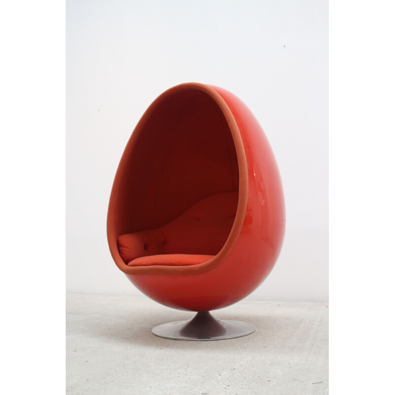 Vintage armchair Ovalia Egg by Thor Larsen 1968