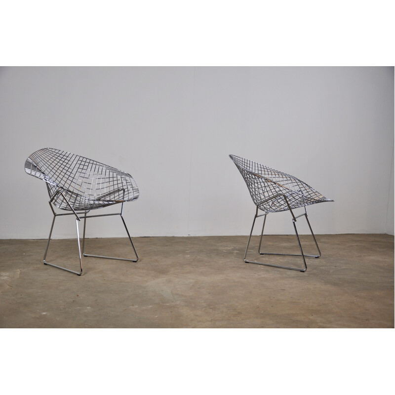 2 vintage armchairs by Harry Bertoia for Knoll International,1990