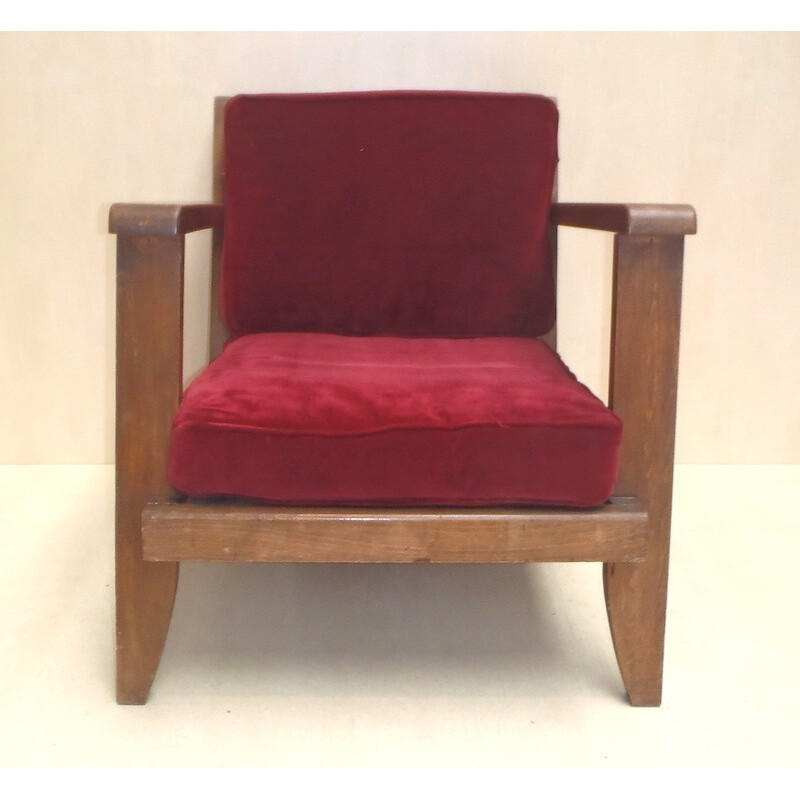 Pair of armchairs, René GABRIEL - 1945