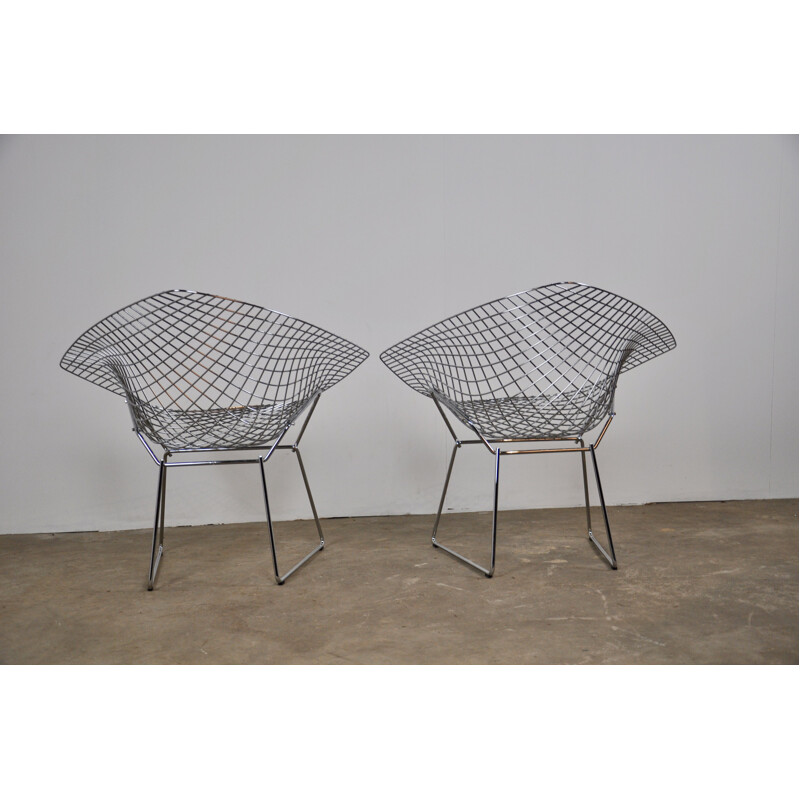 2 vintage armchairs by Harry Bertoia for Knoll International,1990