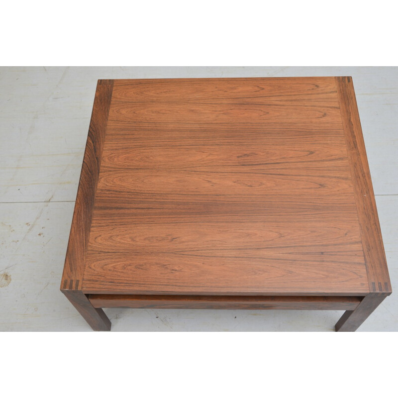 Coffee table in rosewood, Gjerlov KNUDSEN and Torben LIND - 1960s