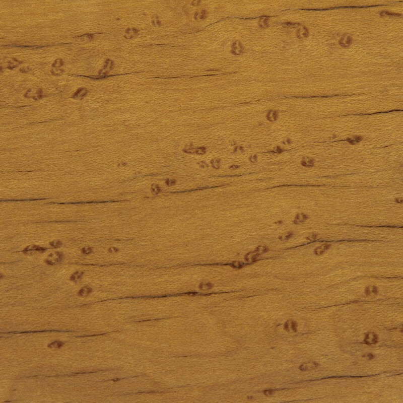 Paire de tables de chevet vintage italiennes en bois et laiton 1950