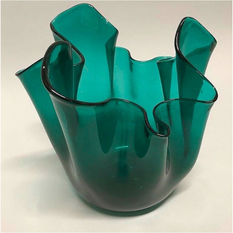 Vase vintage italien en verre de Murano 1950
