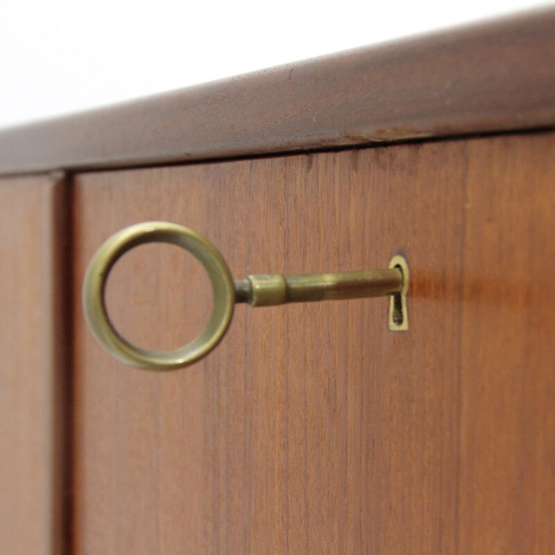 Vintage italian sideboard in teakwood 1950