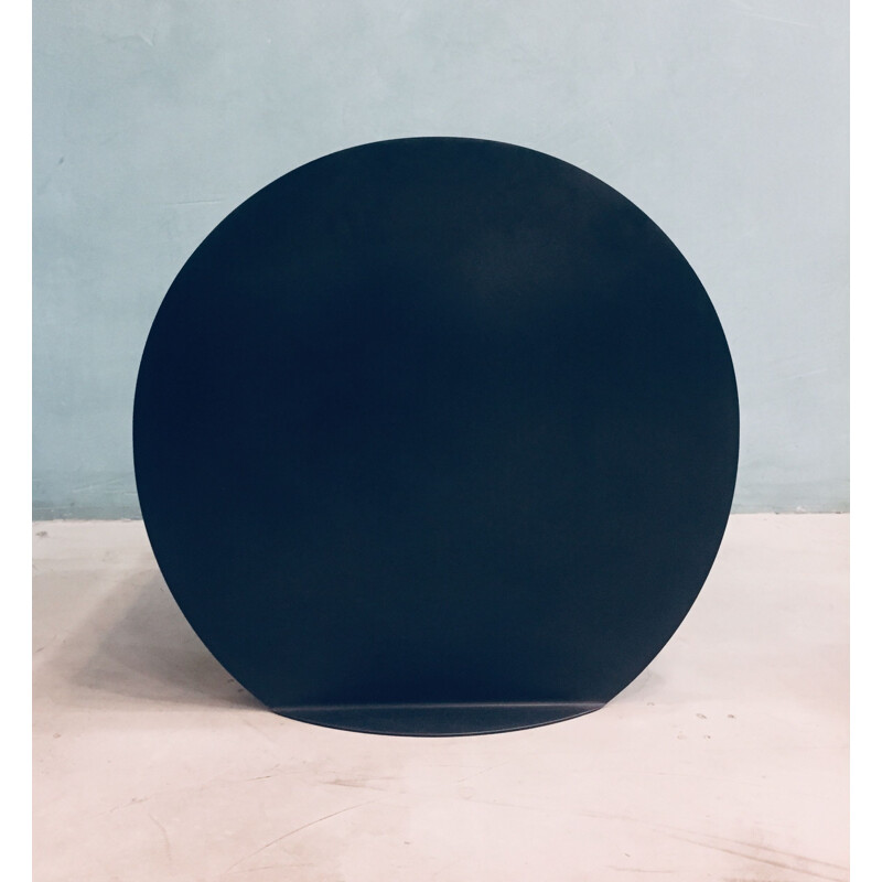 Metal black lacquered stool "O Stool" - Estudio Persona