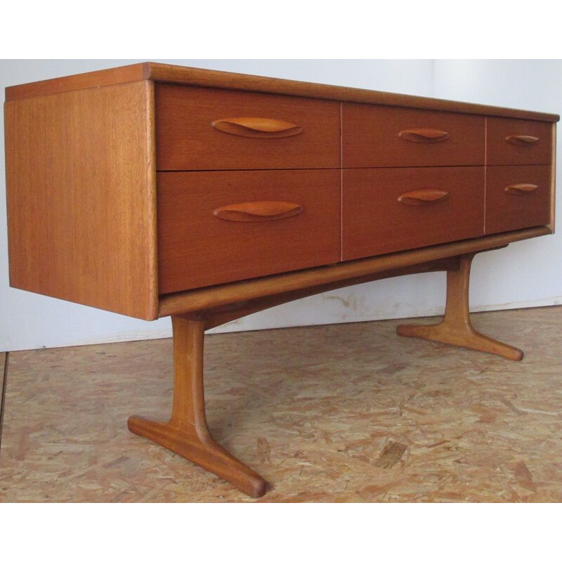 Vintage chest of 6 drawers by Frank Guille