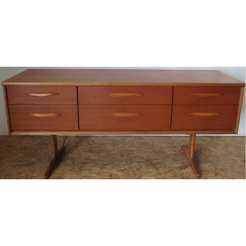 Vintage chest of 6 drawers by Frank Guille