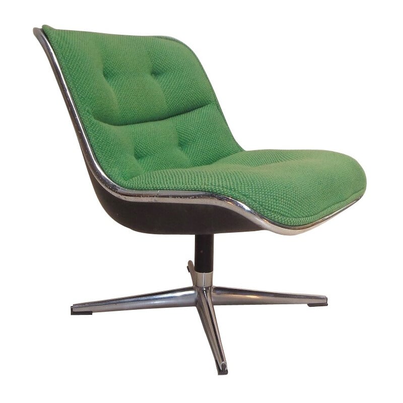 Paire de fauteuils de bureau, Charles POLLOCK - années 60