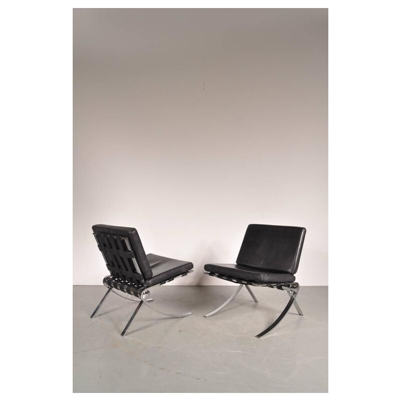 2 fauteuils vintage modèle "Padaro" par Paul Tuttle pour Strässle,1960