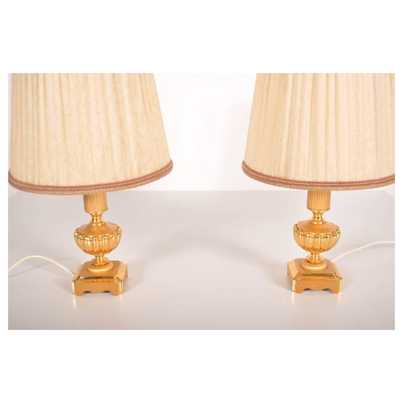 2 vintage Italian table lamps by Gaetano Sciolari,1970