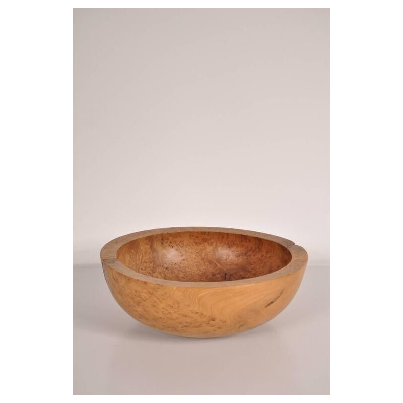 Vintage wooden bowl by Anthony Bryant, UK 2000