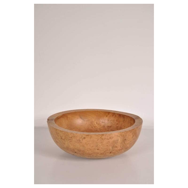 Vintage wooden bowl by Anthony Bryant, UK 2000