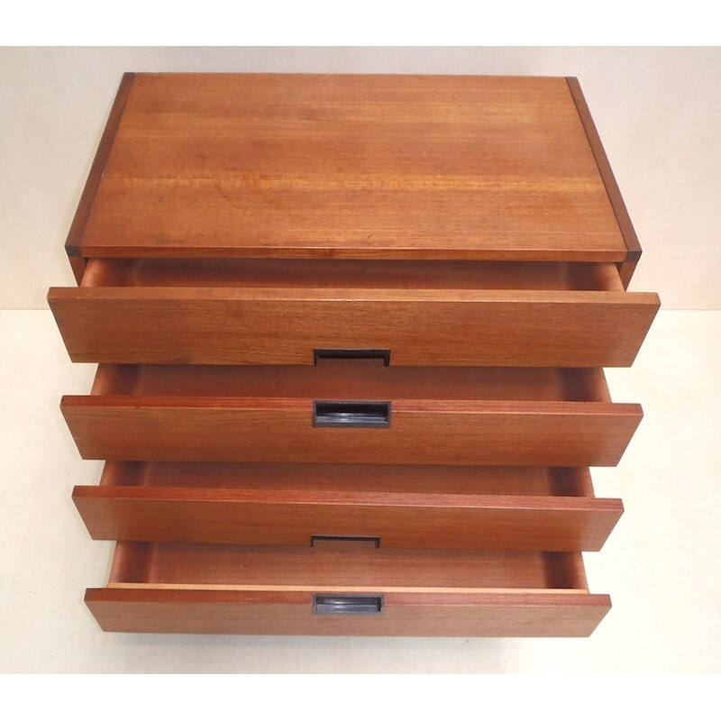 Chest of drawers in teak, Cees BRAAKMAN - 1950s