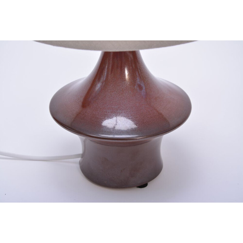 Vintage ceramic table lamp by Soholm Stentoj