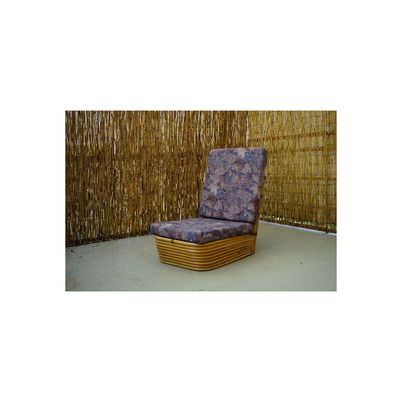 Vintage rattan lounge chair