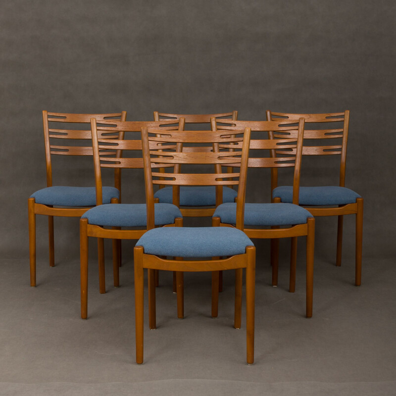 Set of 6 vintage Danish chairs