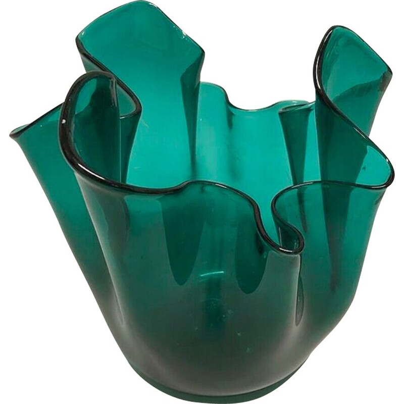Vase vintage italien en verre de Murano 1950
