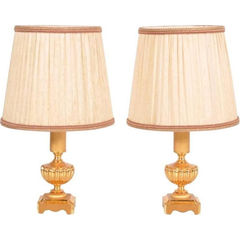 2 lampes de table Italienne vintage par Gaetano Sciolarii,1970