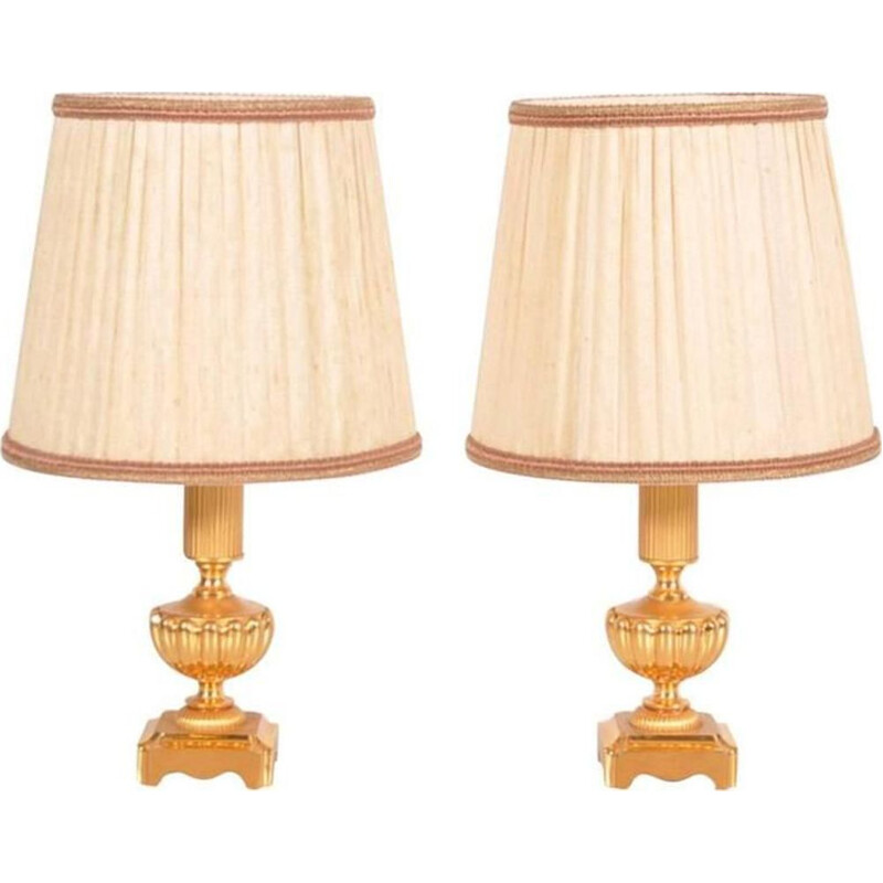 2 vintage Italian table lamps by Gaetano Sciolari,1970