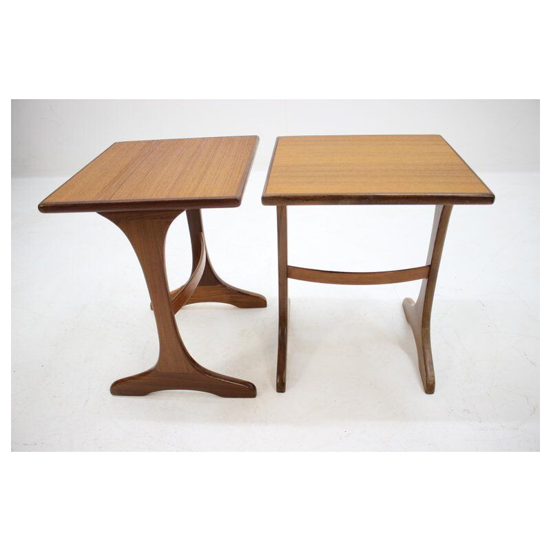 Paire de tables vintage G-Plan Victor Wilkins Danemark