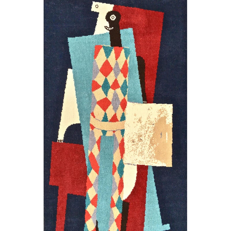 Vintage wall tapestry Harlequin by Picasso and Desso