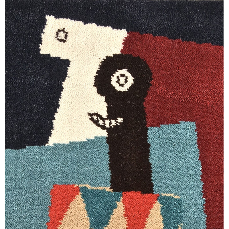 Vintage-Wandteppich Harlekin von Picasso und Desso