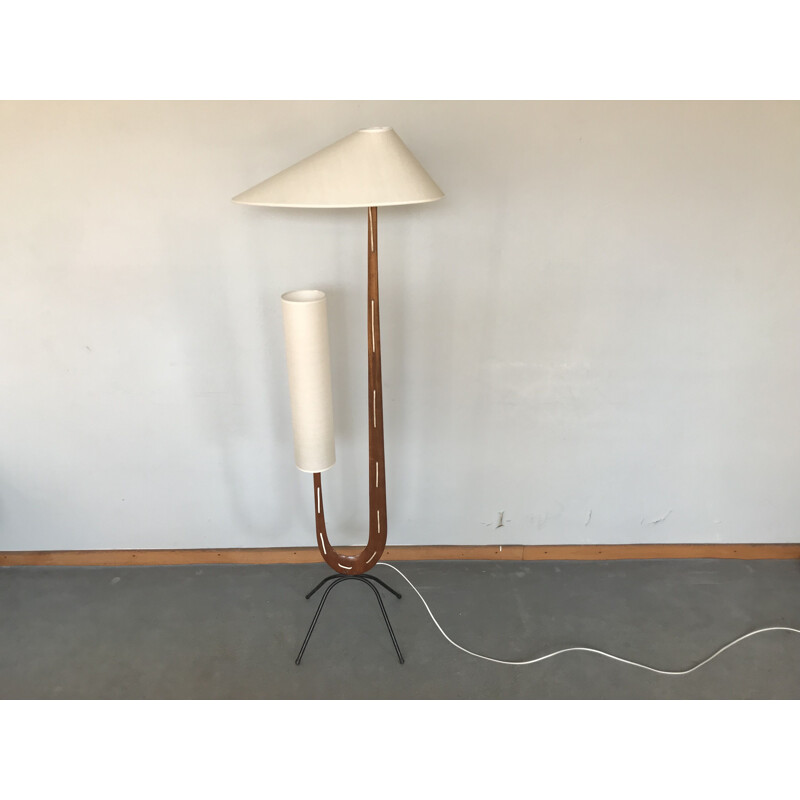 Vintage Scandinavian Rispal giraffe floor lamp