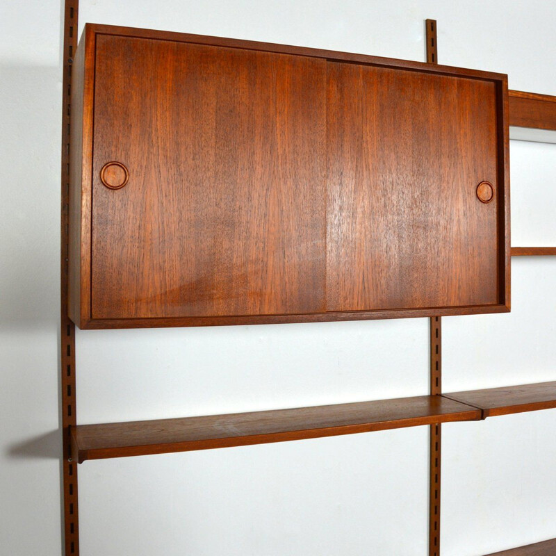 Vintage shelf system Teak modular Kai Kristiansen for Feldballes Møbelfabrik Danish 1960s