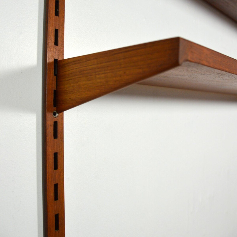 Vintage shelf system Teak modular Kai Kristiansen for Feldballes Møbelfabrik Danish 1960s