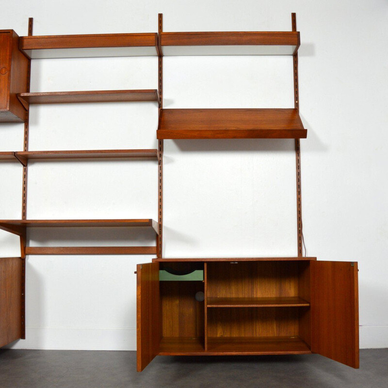 Vintage shelf system Teak modular Kai Kristiansen for Feldballes Møbelfabrik Danish 1960s