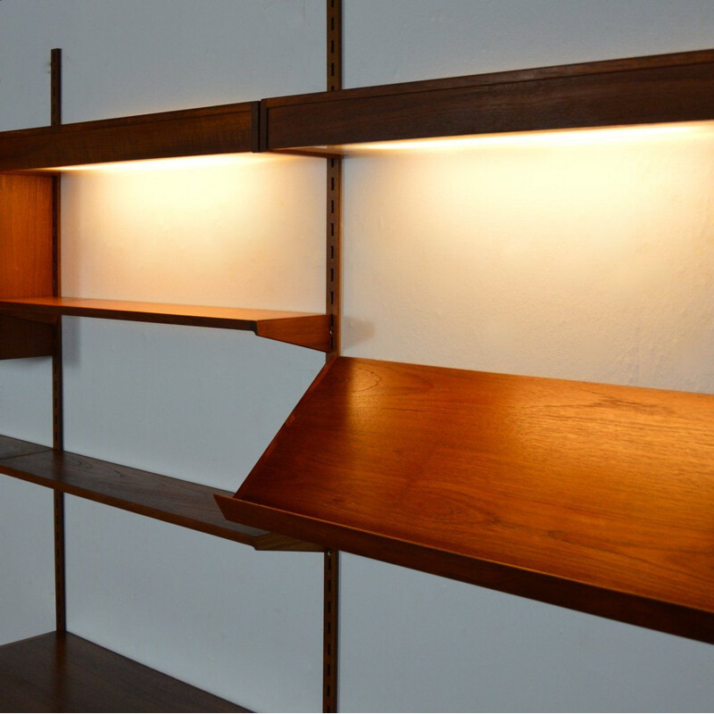 Vintage shelf system Teak modular Kai Kristiansen for Feldballes Møbelfabrik Danish 1960s