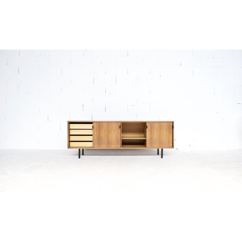 Vintage sideboard in Walnut by Florence Knoll for Knoll International Editor 60s