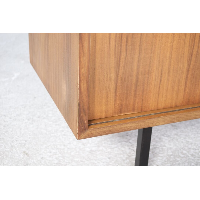 Vintage sideboard in Walnut by Florence Knoll for Knoll International Editor 60s