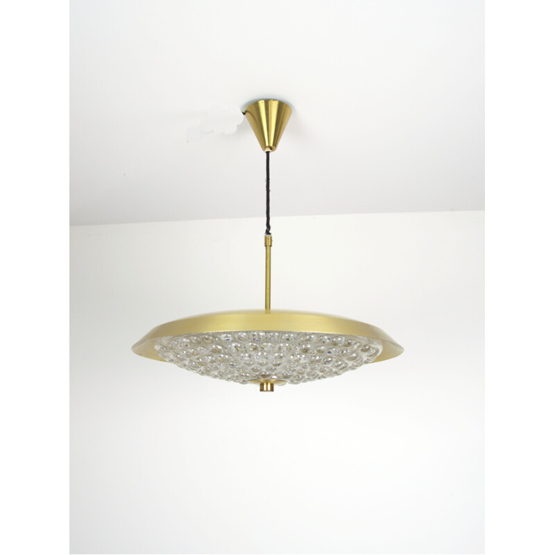 Vintage hanging lamp Carl Fagerlund for Orrefors, Sweden 1960s