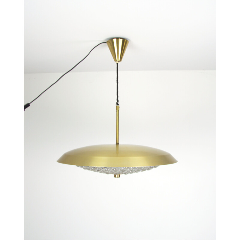 Vintage hanging lamp Carl Fagerlund for Orrefors, Sweden 1960s