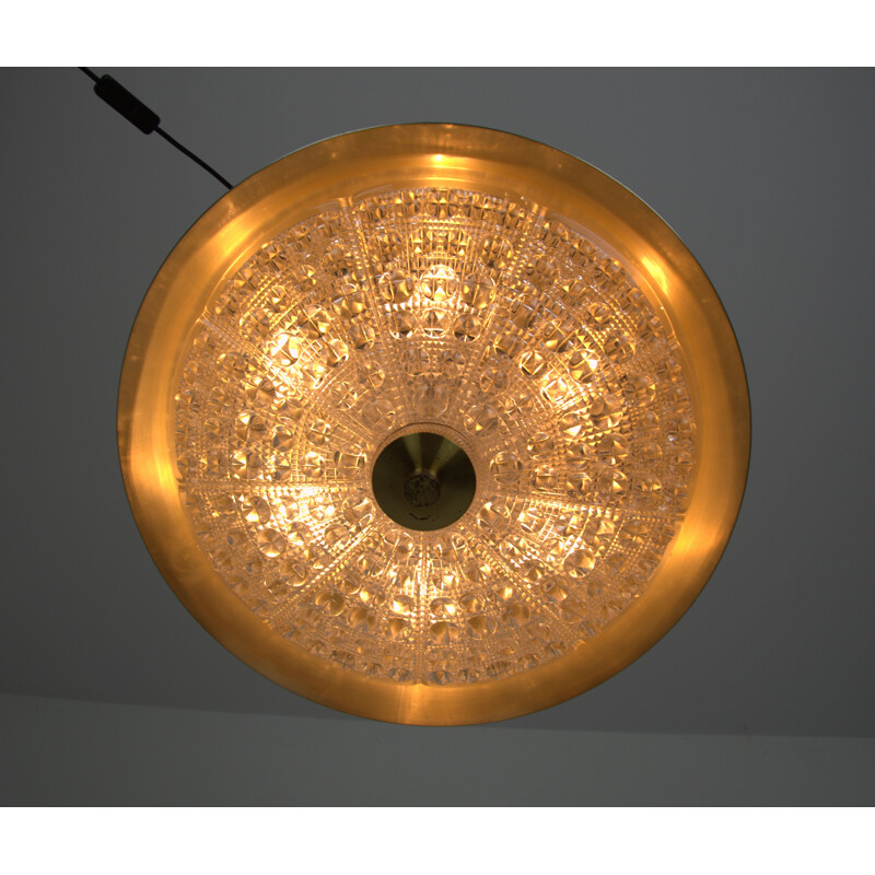 Vintage hanging lamp Carl Fagerlund for Orrefors, Sweden 1960s