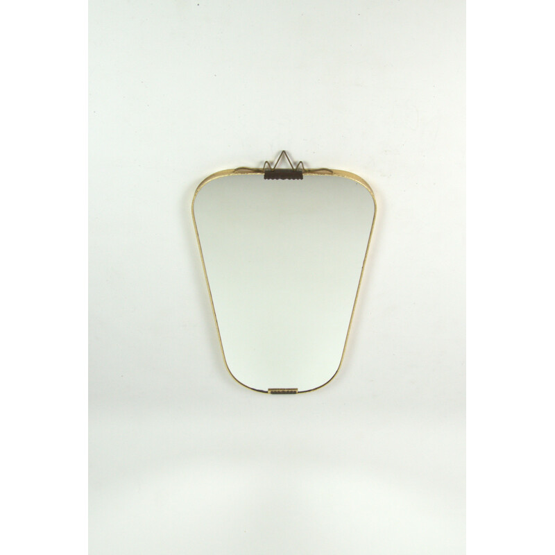 Miroir vintage dans un cadre doré, années 1970