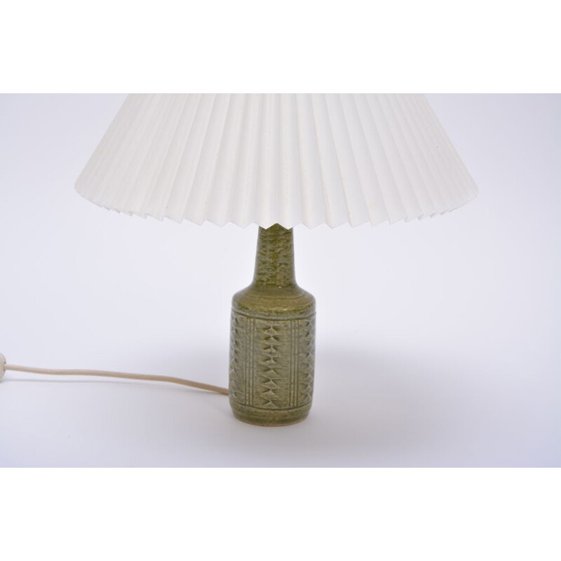 Lampe de table verte Danoise vintage en céramique par Palshus,1960
