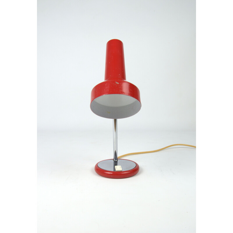 Vintage red desk lamp from the 70s