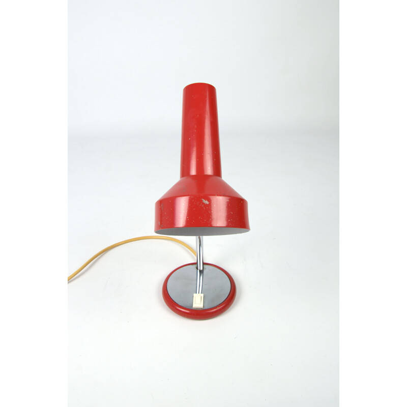 Vintage red desk lamp from the 70s