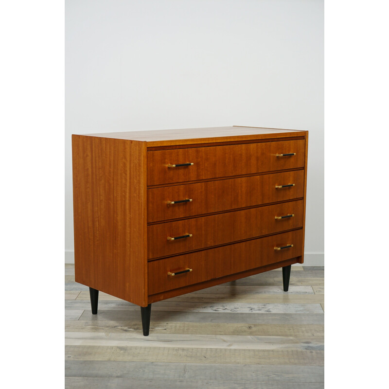 Vintage Scandinavian teak chest of drawers,1960