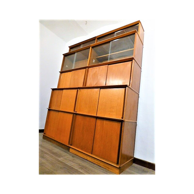 Vintage Bookcase in oak by Didier Rozaffy for Meubles Oscar,1950