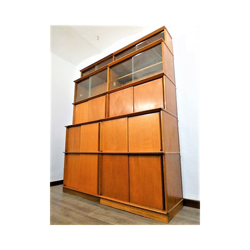 Vintage Bookcase in oak by Didier Rozaffy for Meubles Oscar,1950