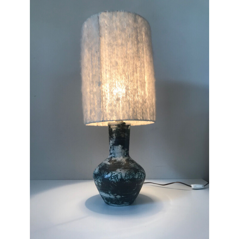 Lampe vintage céramique Jacques blin 1960 